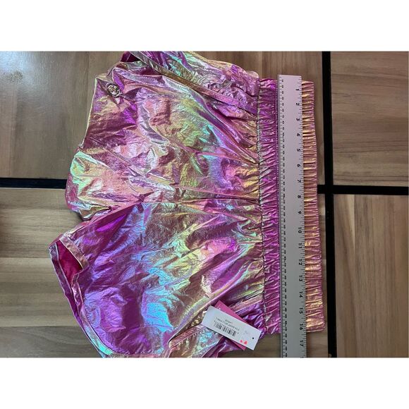 Simply Southern Size Large Pink Metallic Shorts NWT Liner Inside - Picture 5 of 9